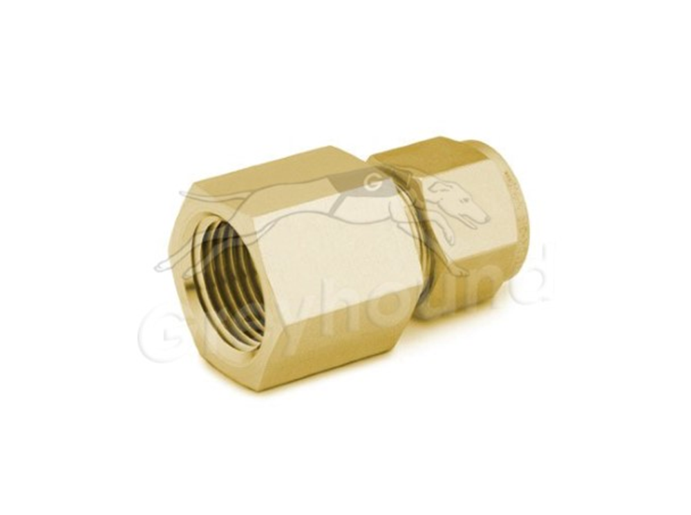 Picture of Female NPT Connector 1/4"T-1/8"P Brass Swagelok 